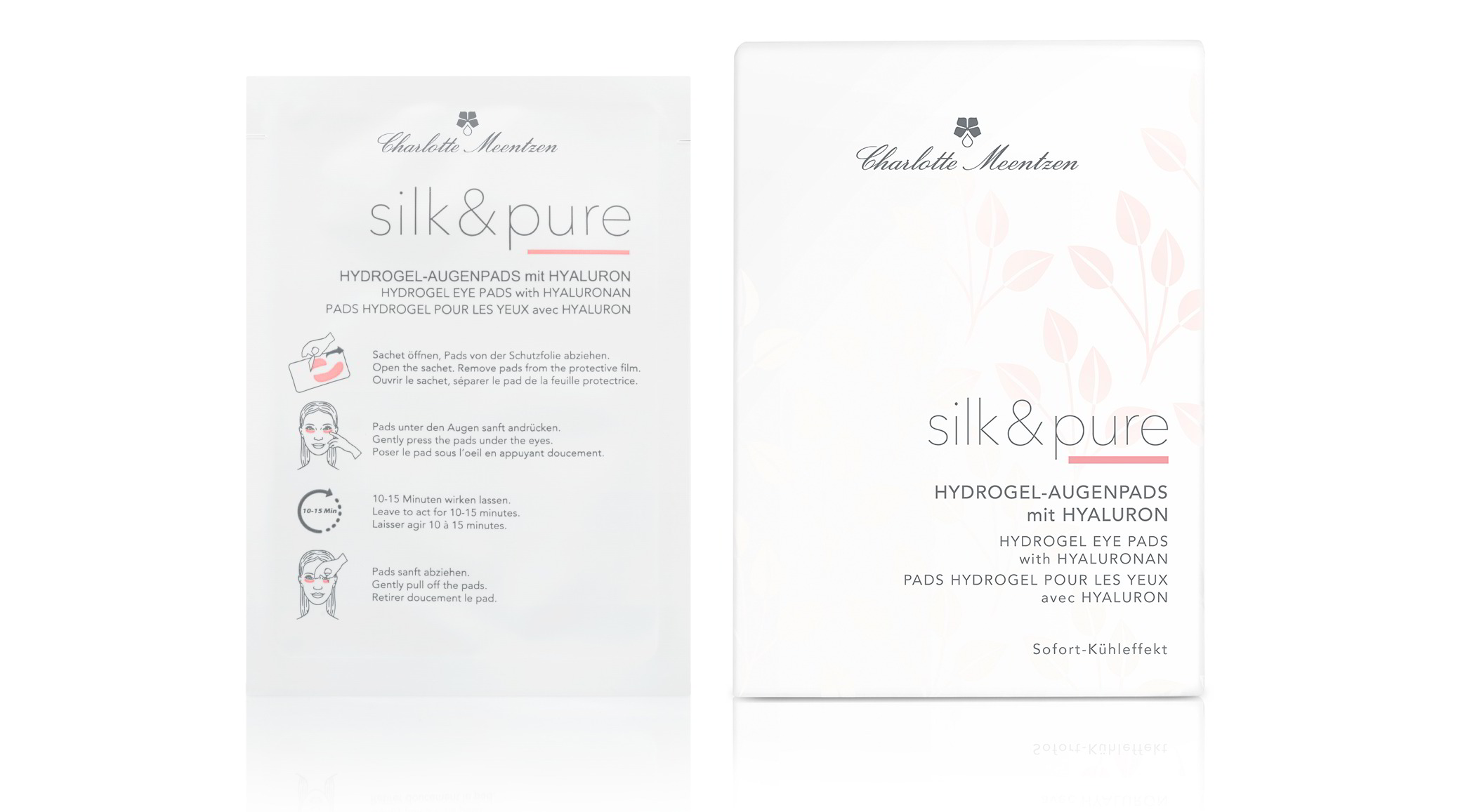 Silk & Pure Hydrogel-Augenpads mit Hyaluron