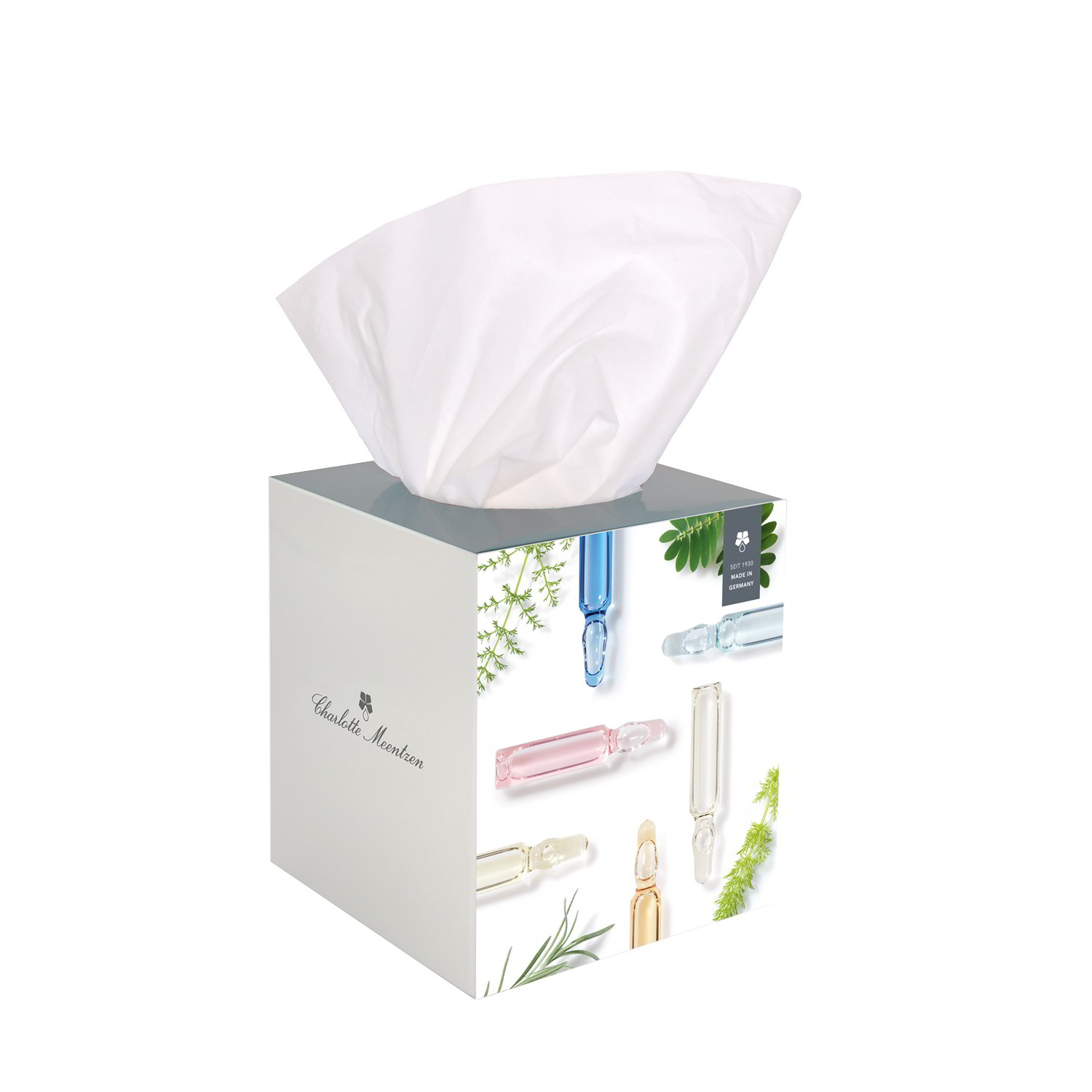 Wirkstoff-Ampullen Kosmetiktuchbox-Würfel